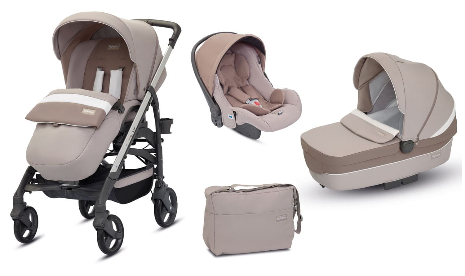 Inglesina dječja kolica 3u1 Trilogy, Ecru