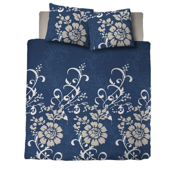 Svilanit pamučna posteljina Ornaments, plava, 140 x 200 + 60 x 80 cm
