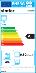 Simfer električni štednjak 4043 SERB