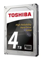 TOSHIBA tvrdi disk N300 za NAS/video nadzor, 4TB (HDWQ140UZSVA)