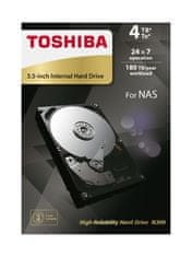 TOSHIBA tvrdi disk N300 za NAS/video nadzor, 4TB (HDWQ140UZSVA)
