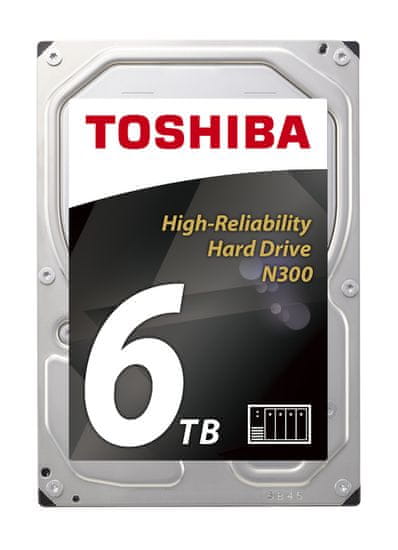 TOSHIBA tvrdi disk N300 za NAS/video nadzor, 6TB (HDWN160UZSVA)