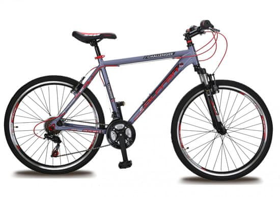 Olpran muški gorski bicikl Challenger 26, crveno-sivo