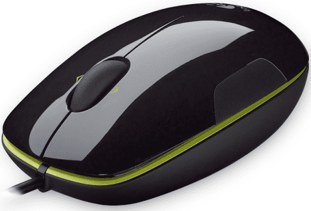 Logitech laserski miš M150, crno-zeleni