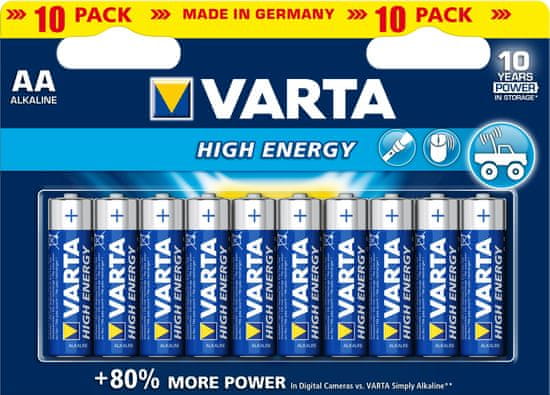 Varta baterije High Energy Mignon (AA) 10 pack