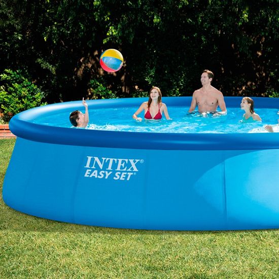 Intex bazen Easy Set 549 × 122 cm, s kartonskom pumpom, ljestvama, podlogom, presvlakom (28176NP)