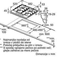 Bosch plinska ploča za kuhanje PCP6A5B90