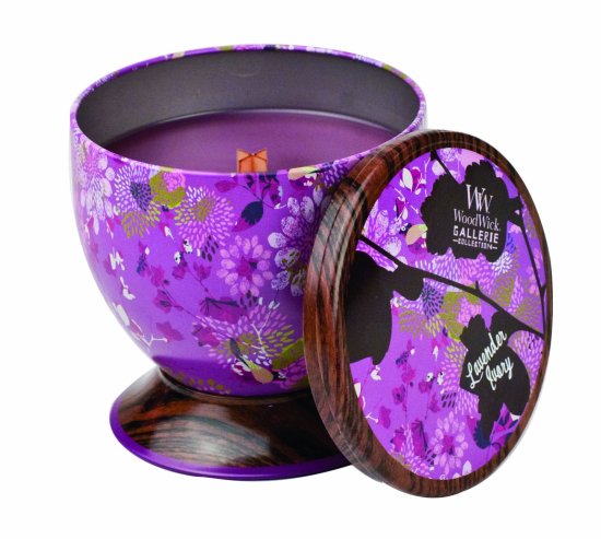 Woodwick svijeća Lavender Ivory (77629)