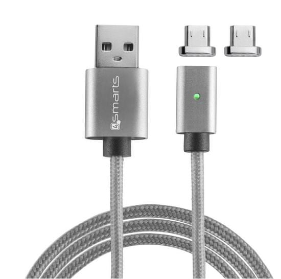 4smarts GravityCord magnetni Micro-USB kabel, 2 konektora