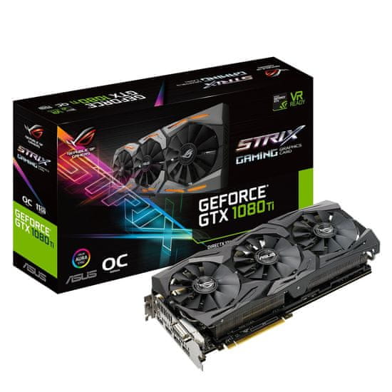 ASUS grafička kartica Asus GeForce GTX 1080 Ti Strix, 11GB GDDR5X (STRIX-GTX1080TI-11G-GAMING)
