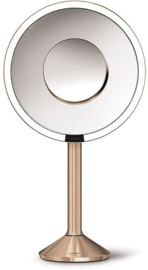 Simplehuman Senzorno kozmetičko ogledalo s PRO Tru-lux LED osvjetljenjem, 5/10x, rosegold