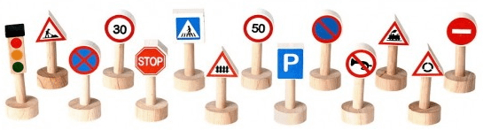 Plan Toys set prometnih znakova i semafor