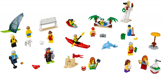 LEGO City Town 60153 Skupina ljudi - zabava na plaži