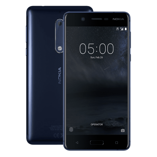 Nokia 5, žíhaná - modrá