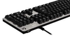 Logitech mehanička tipkovnica G413, Romer-G, USB, HR, srebrna