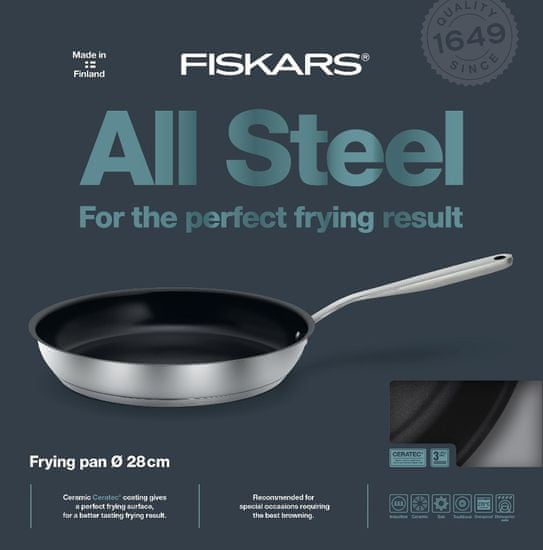 Fiskars Steel tava, 28 cm