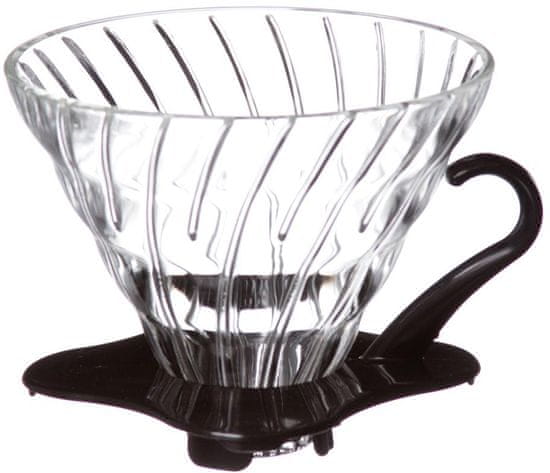 Hario stakleni Dripper V60-02, črn