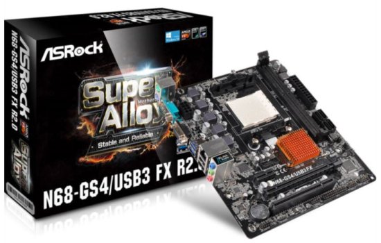 ASRock matična ploča N68-GS4/USB3 FX R2.0, DDR3, SATA2, VGA, USB3, AM3/AM3+ mATX