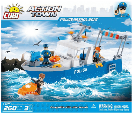 Cobi kocke Police Patrol Boat