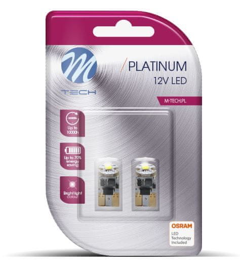 M-Tech žarulja LED W5W 12V 1xHP OSRAM LED, bijela