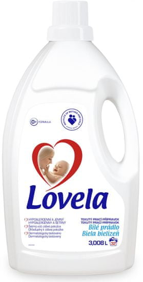 Lovela gel za pranje bijelog rublja, 3 l