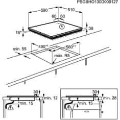 Electrolux staklokeramička ploča za kuhanje EHF6140FOK