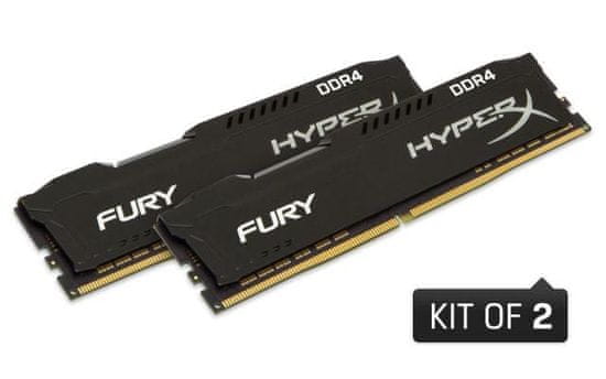 Kingston memorija DDR4 DIMM HyperX FURY Black 16 GB(2x8 GB)/2666MHz, CL16, 1Rx8 (HX426C16FB2K2/16)