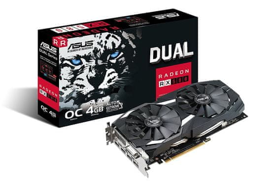 ASUS grafička kartica Radeon RX 580 OC DUAL, 4GB GDDR5, PCI-E 3.0 (DUAL-RX580-O4G)