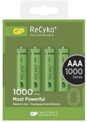 GP baterija ReCyko+ 1000 HR03 (AAA), 4 kosa