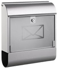 poštanski sandučić 8608, metalni, srebrni