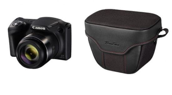 Canon kompaktni digitalni fotoaparat PowerShot SX430 IS, crni + torbica DCC950