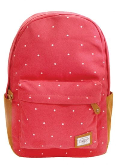 Street ruksak Round Dots Peach