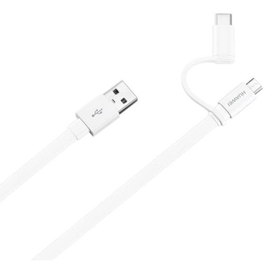 Huawei kabel microUSB i USB-C AP55S 4071417, bijeli