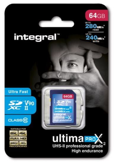 Integral memorijska kartica 64GB SDXC 280/240