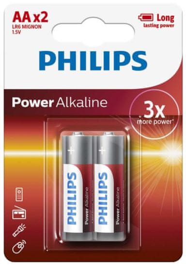 Philips baterije Power Alkaline Blister AA 2 komada