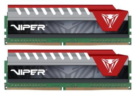 Patriot memorija (RAM) 16GB (2x 8GB) DDR4 2400 1.2V CL15 DIMM Viper Elite Red, kit (PVE416G240C5KRD)