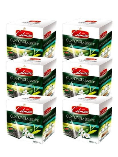 Celmar zeleni čaj Gunpowder Jasmine, 20 piramidastih vrećica, 6 paketa