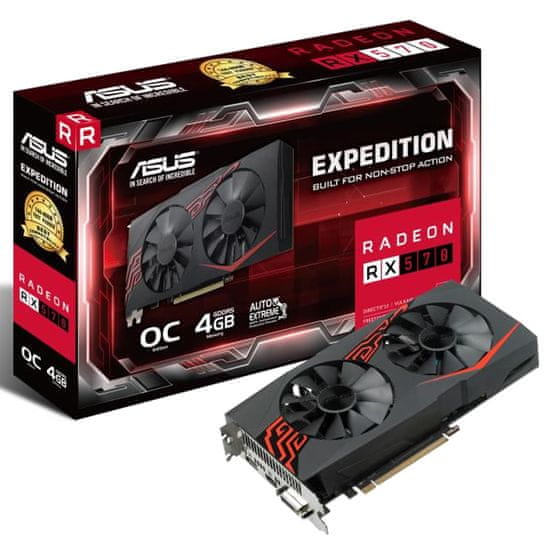 ASUS grafička kartica Expedition Radeon RX 570 OC, 4GB GDDR5