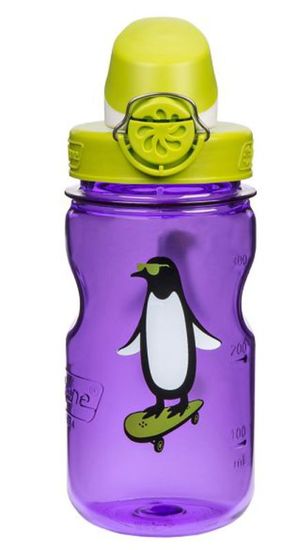 Nalgene bočica OTF, dječja, 0,35 l, ljubičasta s pingvinom