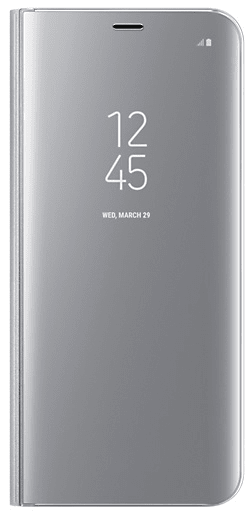 Samsung preklopna maskic Clear View za Galaxy S8 Plus G955, srebrna