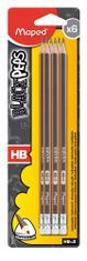 Maped grafitne olovke s gumicom Black'Peps, HB, 6 komada