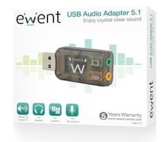 Ewent USB zvučna kartica Virtual 5.1 3D