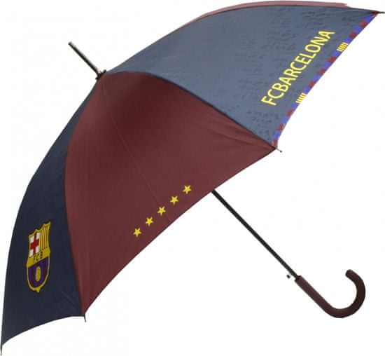 FC Barcelona kišobran s gumenom ručkom, promjer 105 cm, crni