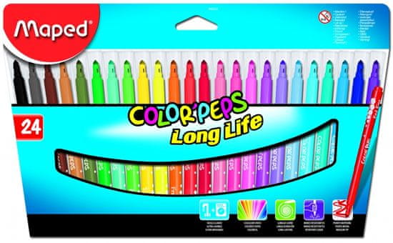 Maped flomasteri Color'peps, 24/1, karton