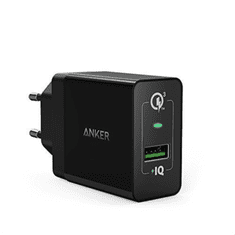 Anker zidni punjač PowerPort+ QC 3.0, crna