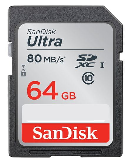 SanDisk memorijska kartica SD ULTRA 64GB 80MB/s
