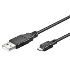 Ewent kabel za punjenje USB-A v Micro-B USB, 1 m, crna