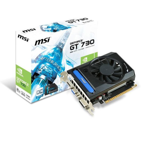 MSI grafička kartica GeForce GT 730 2GB GDDR3 (N730K-2GD3/OCV1)
