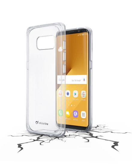 CellularLine Prozirna maskica od plastike i rubom od gume Clear Duo za Samsung Galaxy S8 Plus