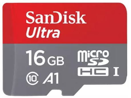 SanDisk memorijska kartica Ultra MicroSDHC 16GB 98MB/s UHS-I A1 + adapter